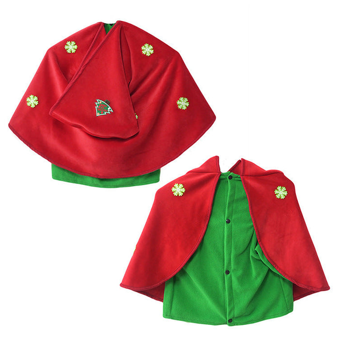Pet Dog Cat Christmas Embroidered Red Cloak Unbranded