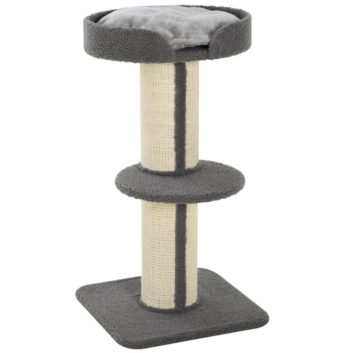 91cm Cat Tree Kitten Activity Center Tower Scratching Post Lamb Cashmere Perch UK PET HOUSE