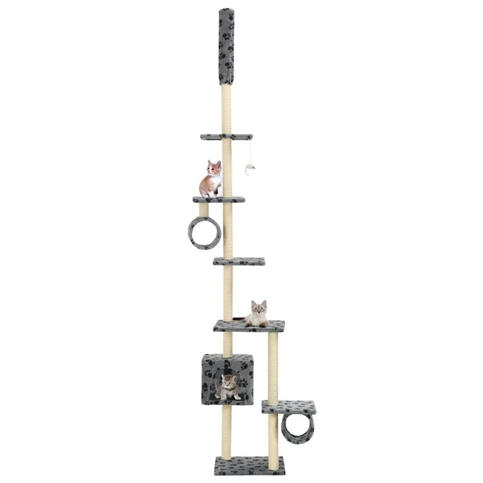 Cat Tree with Sisal Scratching Posts 260 cm (Multicolor) UK PET HOUSE