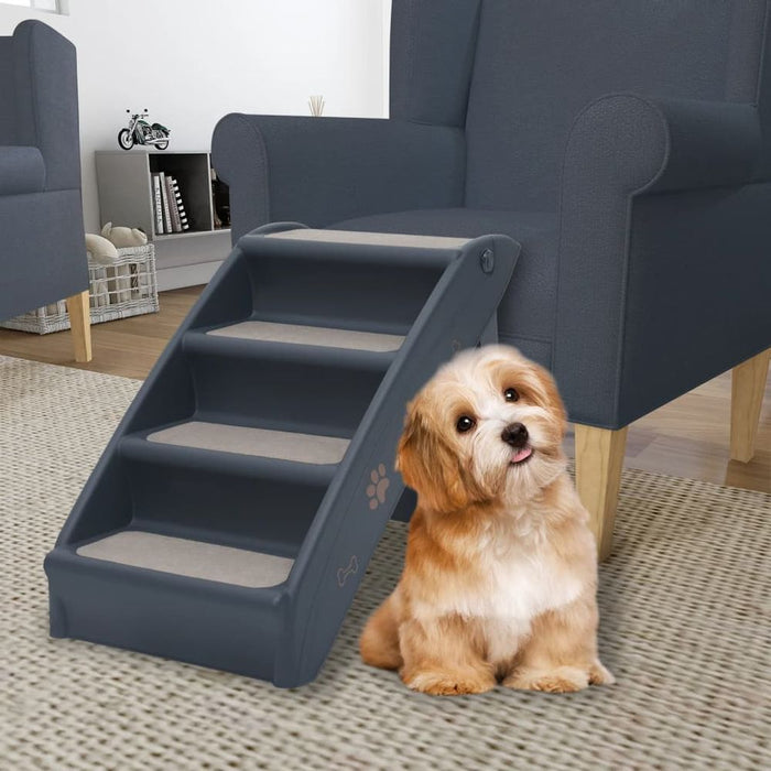 Folding Dog Stairs 62x40x49.5 cm UK PET HOUSE