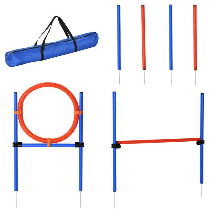 Pet Agility Set Training Play Kit Dog Jump Hoop Poles Tunnel Obedience Equipment UK PET HOUSE