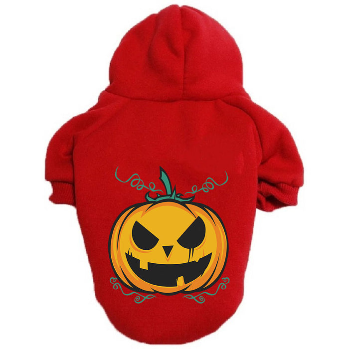 Pet Dog Cat Halloween Pumpkin Pattern Sweater Clothes