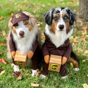 Funny UPS & Express Pet Dog Cat Costume – Delivery Outfit for Small Dogs and Cats UK PET HOUSE