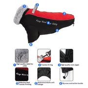 Thickened Windproof Pet Dog Coat – Warm Two-Leg Winter Jacket for Large Dogs UK PET HOUSE