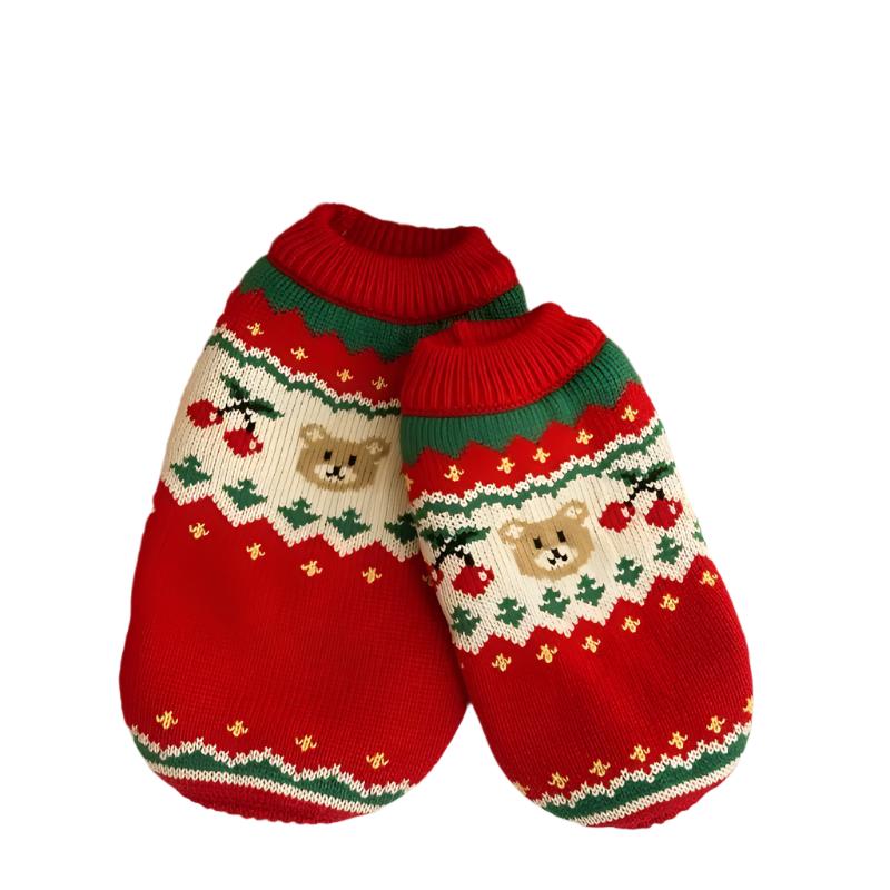 Pet Cat Dog Christmas Cherry Warm Sweater Unbranded