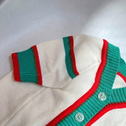 Striped Knitted Winter Pet Sweater – Warm Dog & Cat Cardigan for Bichon, Schnauzer & Small Breed UK PET HOUSE