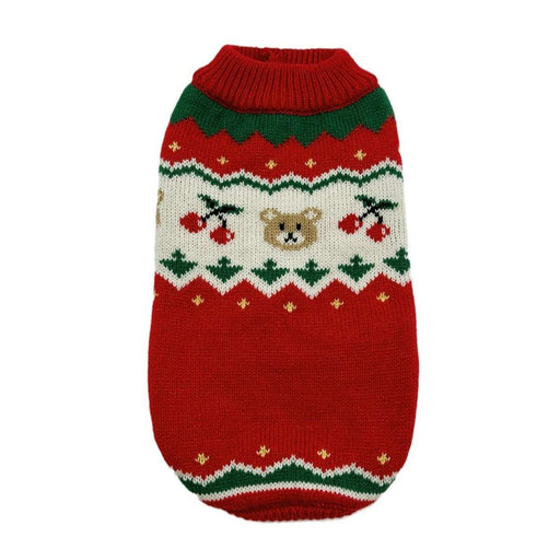 Pet Cat Dog Christmas Cherry Warm Sweater Unbranded