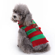 Christmas Moose Pattern Sweater for Dogs & Cats – Festive Winter Knitwear UK PET HOUSE