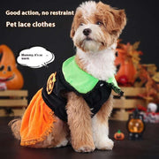 Pet Cat Dog Halloween Classic Pumpkin Skirt & Halloween Pumpkin Sweater Hoodie Unbranded