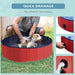 100cm Foldable Pet Swimming Pool - Red UK PET HOUSE