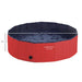 120cm Foldable Pet Paddling Pool Indoor/ Outdoor - Red UK PET HOUSE