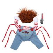 Chucky-Inspired Dog Cat Costume – Funny Halloween Outfit for Pets UK PET HOUSE