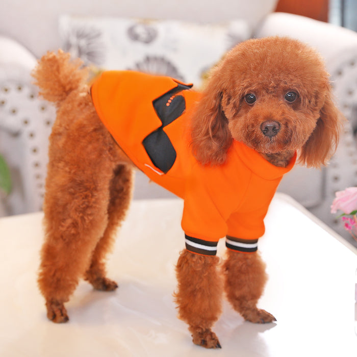 Pet Dog Halloween Pumpkin Costume Sweater