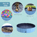 140cm Foldable Pet Swimming Pool Indoor/Outdoor - Blue UK PET HOUSE