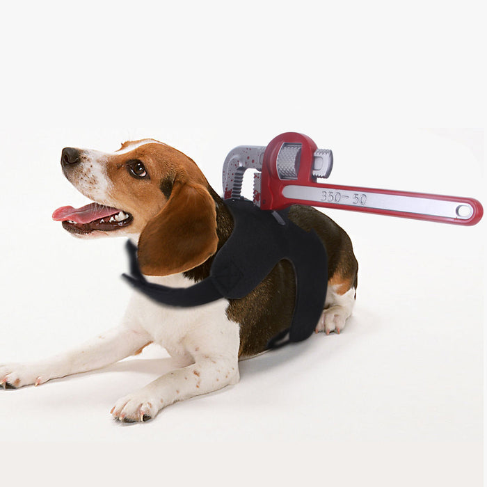 Pet Cat Dog Halloween Funny Costume (Wrench, Pipe, Kitchen Knife etc.)