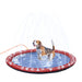 150cm Splash Pad Sprinkler for Pets Non-slip - Red UK PET HOUSE