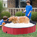 160cm Portable & Foldable Pet Paddling Pool - Red UK PET HOUSE