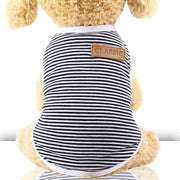 Pet Dog Cat Striped Vest Clothes Cotton Unbranded