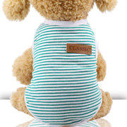 Pet Dog Cat Striped Vest Clothes Cotton Unbranded