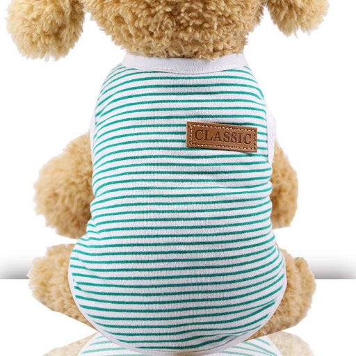 Pet Dog Cat Striped Vest Clothes Cotton Unbranded