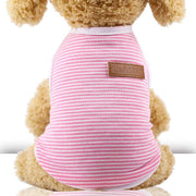 Pet Dog Cat Striped Vest Clothes Cotton Unbranded