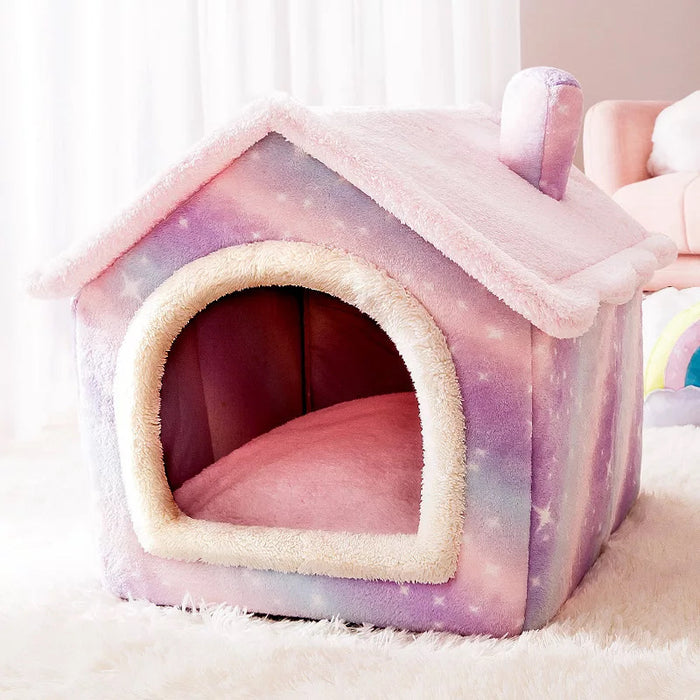All-Season Pet Bed – Soft Dog & Cat House for Small Pets, Cozy Teddy-Style Cushion Prowise Healthcare