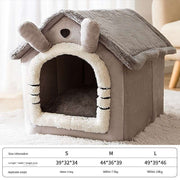 All-Season Pet Bed – Soft Dog & Cat House for Small Pets, Cozy Teddy-Style Cushion Prowise Healthcare
