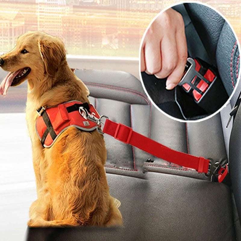 Adjustable Pet Car Seat Belt – Safety Harness Clip for Vehicles DOG n KITTY