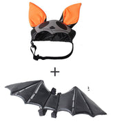 Pet Cat Dog Halloween Bat Wings & Hat Set Costume Unbranded