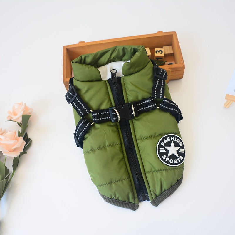 Pet Dog & Cat Winter Hooded Coat Jacket UK PET HOUSE