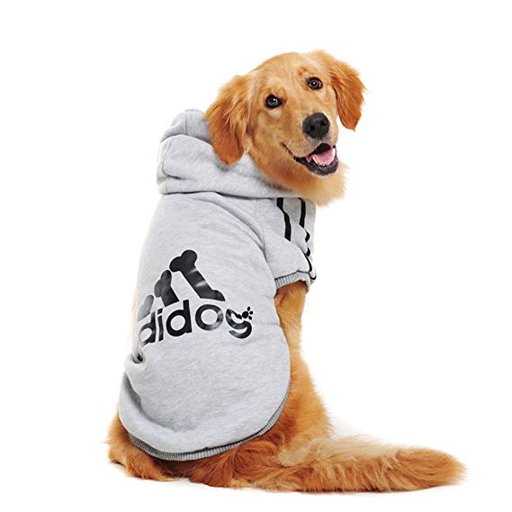 Pet Dog Oversized Hooded Sweater for LARGE Breeds (adidog)