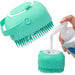 Pet Grooming Brush – Soft Silicone Shampoo Massager for Bathing DOG n KITTY