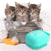 Soft Silicone Pet Bath Brush for Cats & Dogs – Gentle Grooming & Shampoo Massager UK PET HOUSE
