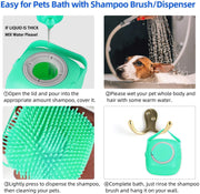Soft Silicone Pet Bath Brush for Cats & Dogs – Gentle Grooming & Shampoo Massager UK PET HOUSE