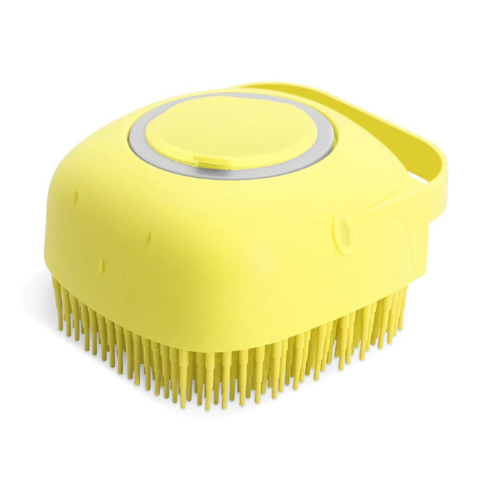 Pet Grooming Brush – Soft Silicone Shampoo Massager for Bathing DOG n KITTY