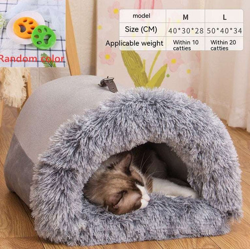 Cozy Portable Pet Nest – Moisture-Proof Warm Bed for All Seasons UK PET HOUSE