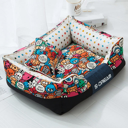 PawLuxe Pet Bed – Plush Indoor Bed for Cats & Dogs, Elegant Dog & Cat Mat UK PET HOUSE