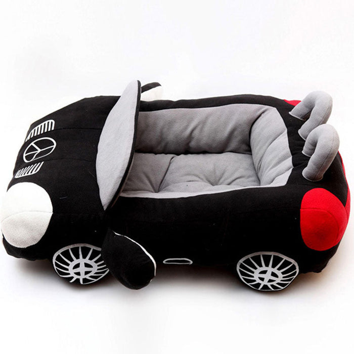 Car-Shaped Dog and Cat Bed – Fun Plush Washable Pet Sofa, Available in Multiple Colors UK PET HOUSE
