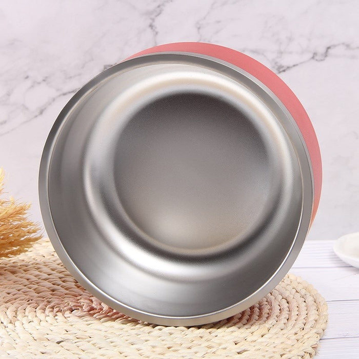 Pet Cat Dog Large Capacity Stainless Steel Bowl Double Layer Vacuum