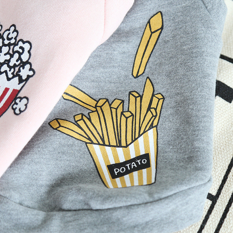 Popcorn Chips Pet Hoodie – Warm Winter Jacket for Dogs & Cats UK PET HOUSE