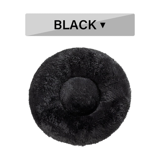 Fluffy Donut Dog and Cat Bed – Calming Plush Washable Pet Cushion, Warm Soft Pet Nest in Various Colors and Sizes DOG n KITTY