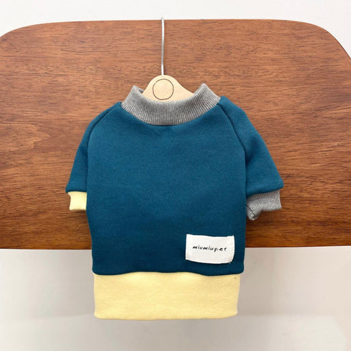 Colorblock Sweatshirt for Pet Dog Cat – Stylish Autumn & Winter Clothes for Dogs and Cats UK PET HOUSE
