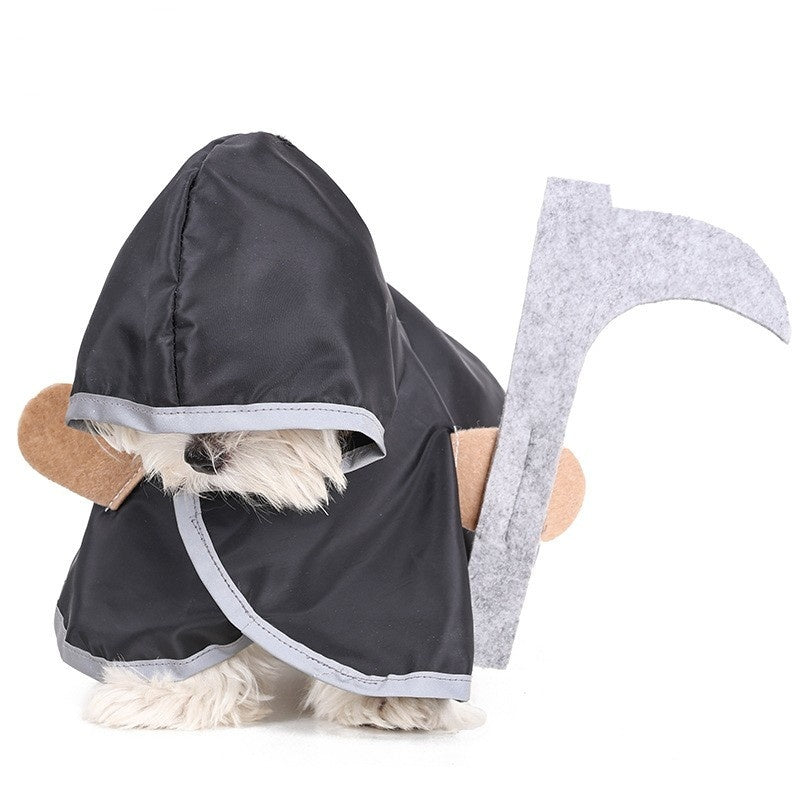 Halloween Pet Cloak – Spooky Death Cape Costume for Cats & Small Dogs DOG n KITTY