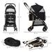 3 In 1 Pet Detachable Stroller (Black) UK PET HOUSE