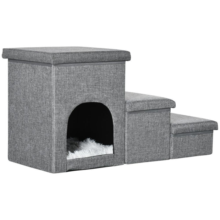 3 Pet Steps w/ Cat House Storage Sofa UK PET HOUSE