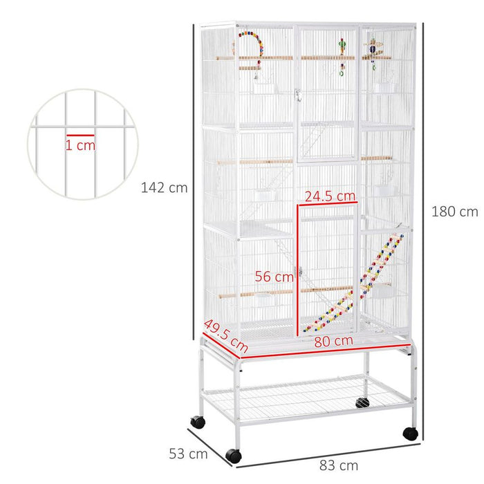 3 Tier Bird Cage W/ Stand Toy, for Canary Finch Cockatiel Parakeet Budgie UK PET HOUSE