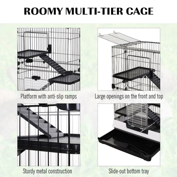 3 Tier Small Animal Cage Play House for Rabbits Ferret Chinchilla With Ram UK PET HOUSE