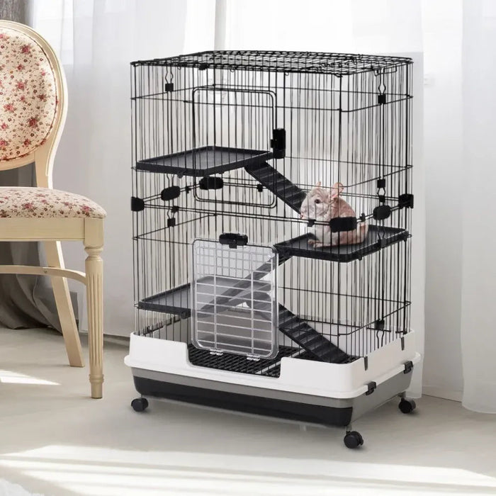 3 Tier Small Animal Cage Play House for Rabbits Ferret Chinchilla With Ram UK PET HOUSE