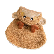 Christmas Pet Dog Cat Reindeer Cape – Warm & Thickened Autumn/Winter Clothes for Small Dogs and Cats UK PET HOUSE