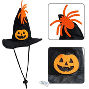 Pet Dog Cat Halloween Bell Collar & Pumpkin Design Hat Set Unbranded